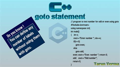 Goto Statement In C Youtube