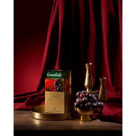 Greenfield Festive Grape gyógytea, 25 tasak x 2 g, bogyós gyümölcsökkel ...