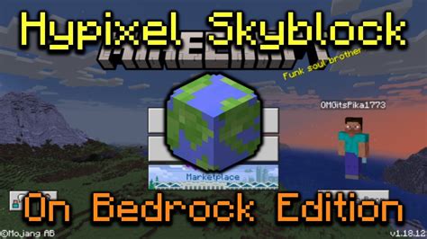 How To Play Hypixel Skyblock On Bedrock Edition Mcpe Youtube