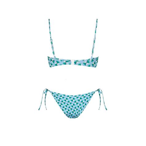 Calma Balconette Bikini Tie Blue Robin Collection Robin Collection