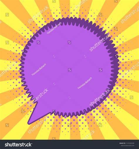 Retro Comic Empty Speech Bubbles On Stock Vector Royalty Free