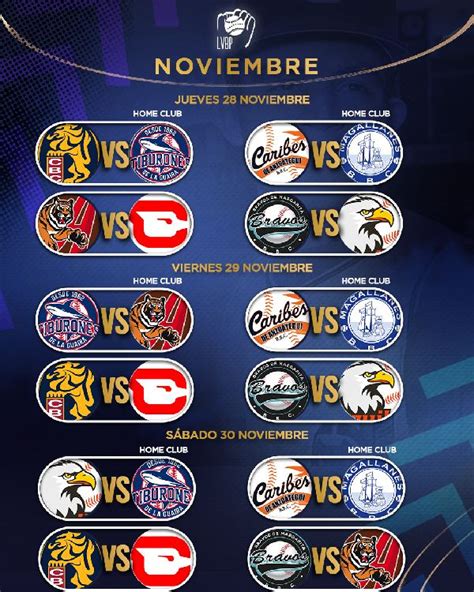 Calendario Oficial Del Beisbol Venezolano Lvbp