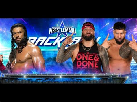 Roman Reigns Vs Usos Universal Championship Wwe Smackdown Live Full