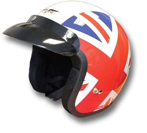 Vcan V500 Union Jack Helmet Silvermans