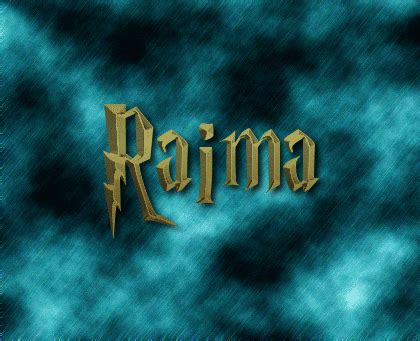 Raima Logo | Free Name Design Tool from Flaming Text