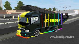 Mod Truck Isuzu Canter V2 Full Strobo By Azumods Mod Bussid Innova Reborn