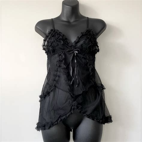 Intimates Sleepwear Nwot Lace Babydoll Camisole Sheer Lingerie