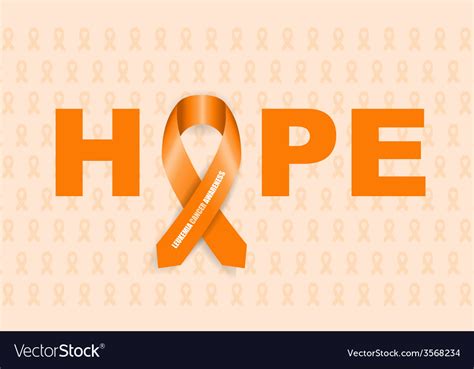 Leukemia Cancer Ribbon Royalty Free Vector Image