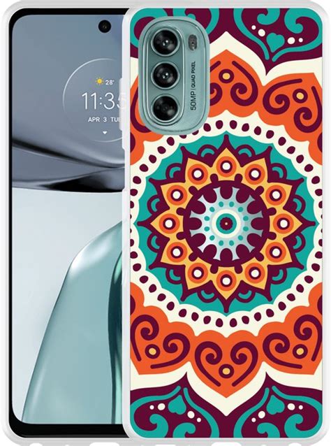 Motorola Moto G62 5G Hoesje Retro Mandala Designed By Cazy Bol