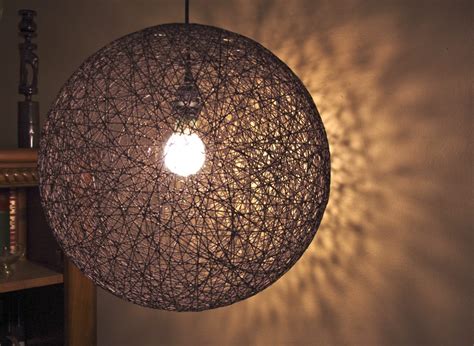 Items Similar To Hanging Sphere String Light 18 Hemp Pendant Lamp