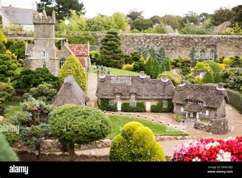 Model Village In Godshill Isle Of Wight England Uk On A Sunny Day