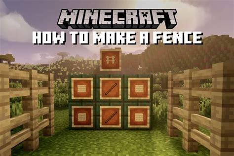 How To Make A Fence In Minecraft Guide Beebom