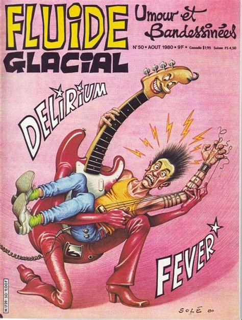 An Advertisement For The Band Fudge Glacial Featuring A Man On A Guitar