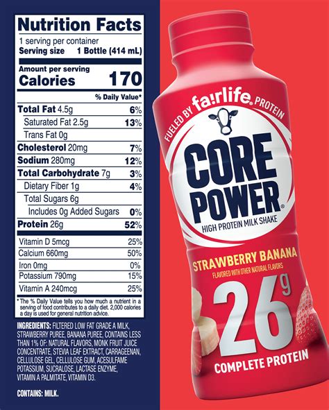 Strawberry Banana High Protein Milkshake Shop Fairlife