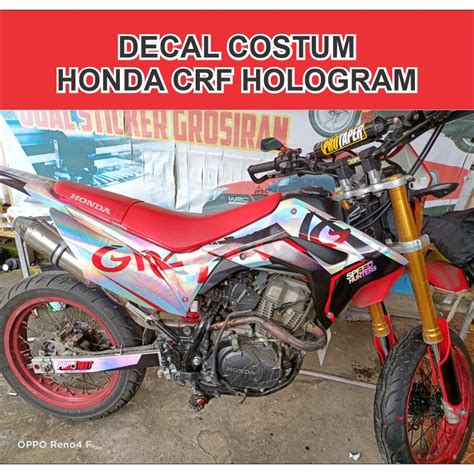 Jual Decal Crf Stiker CRF 150 L Full Bodi Hologram Sticker Motor Honda