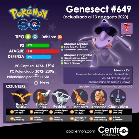 Centro Pokémon on Twitter: "Counters de Genesect en Pokémon GO