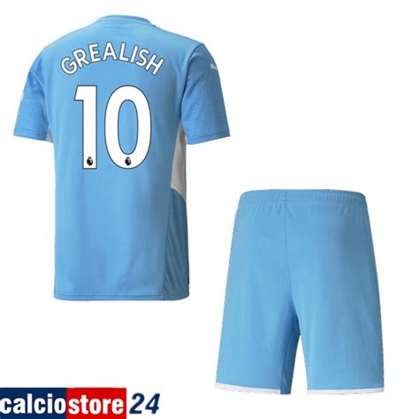 Numeri Per Maglie Calcio Manchester City GREALISH 10 Bambino Prima