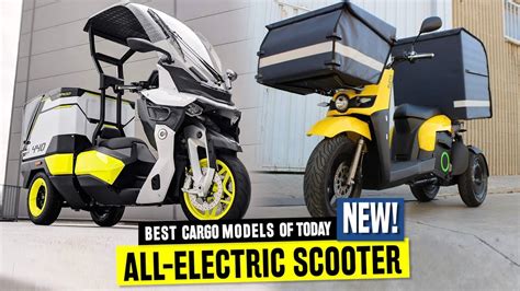 7 New Electric Scooters For Cargo Deliveries And Convenient Shopping In