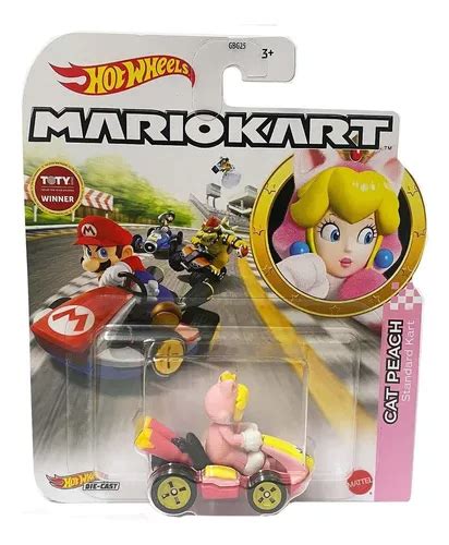 Hot Wheels Mario Kart Cat Peach Kart Estándar Rosa Envío gratis