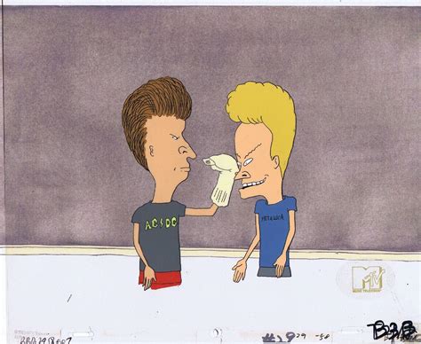 Beavis And Butthead Animation Art Original Painted Production Cel Cell