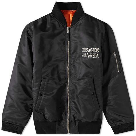 Wacko Maria MA 1 Flight Jacket Black END ES