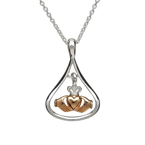 Sterling Silver Claddagh Pendant