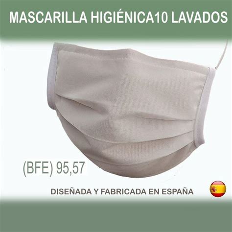 Mascarilla Higi Nica Reutilizable Certificada Por Aitex Para Lavados