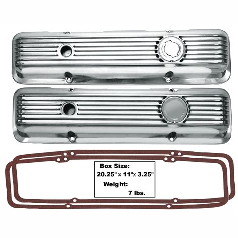 Small Block Lt Style Polished Aluminum Valve Covers