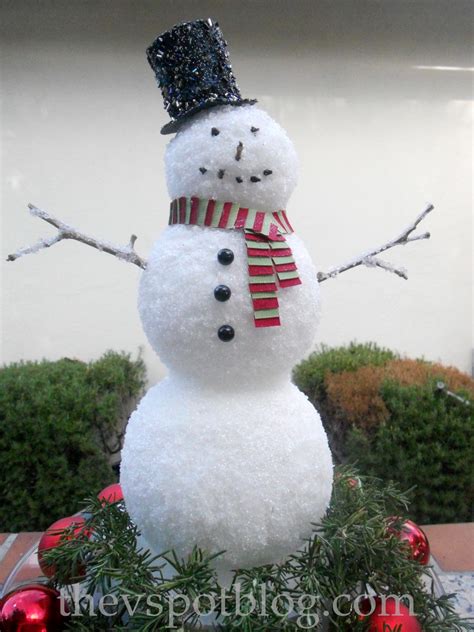 Make A Sparkly Epsom Salt Snowman The V Spot