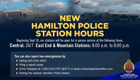 Hamilton Police New Station Hours