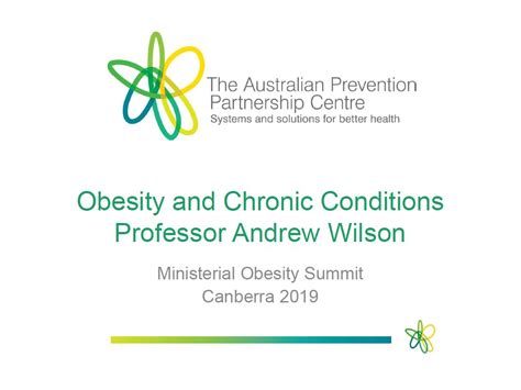 National Obesity Summit Presentation Professor Andrew Wilson