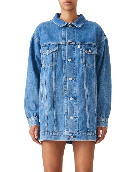 Ganni X Levi S Denim Jacket In Blue Lyst