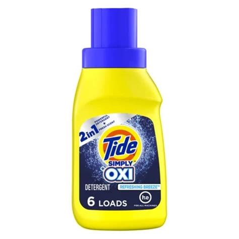 TIDE SIMPLY OXI REFRESHING BREEZE LIQUID 10 OZ 12 CASE 6 LOADS