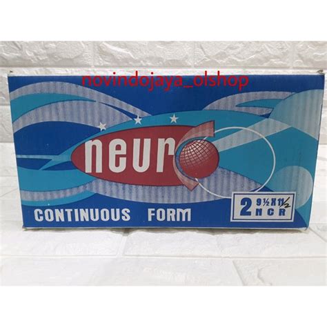 Jual Continuous Form 2 Ply Neuro 9 5 X 11 Kertas Komputer Murah 2ply Di Lapak Novindojaya