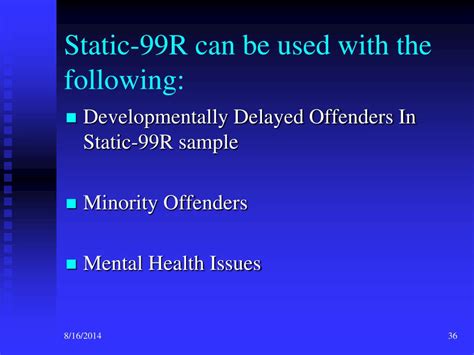 Ppt The Static R Saratso State Authorized Risk Assessment Tool For Sex Offenders