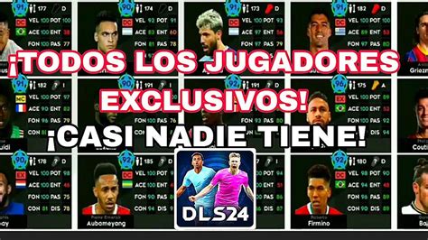 LOS 50 MEJORES JUGADORES EXCLUSIVOS QUE MUY POCOS TIENEN EN DLS 24