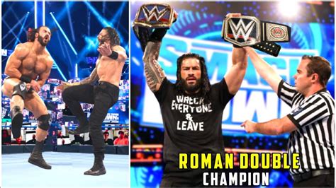 Roman Reigns Won Double Championship In Wwe Roman Reigns Double