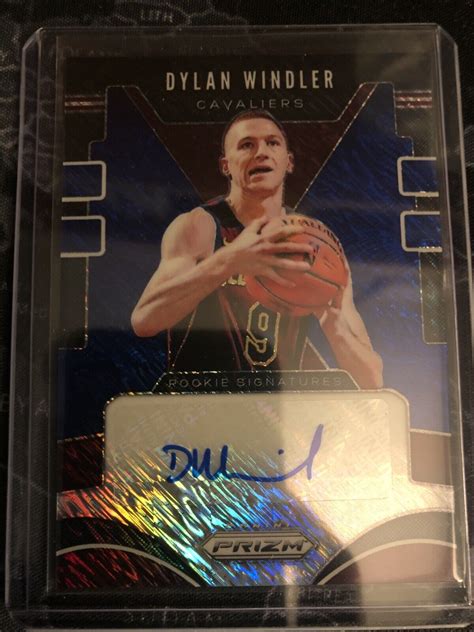 2019 20 Panini Prizm Dylan Windler FOTL Blue Shimmer Rookie Signatures