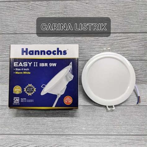 Promo Lampu Downlight Led Hannochs Easy Ii Ibr W Cahaya Kuning Diskon