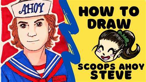 How To Draw Scoops Ahoy Steve Stranger Things Youtube