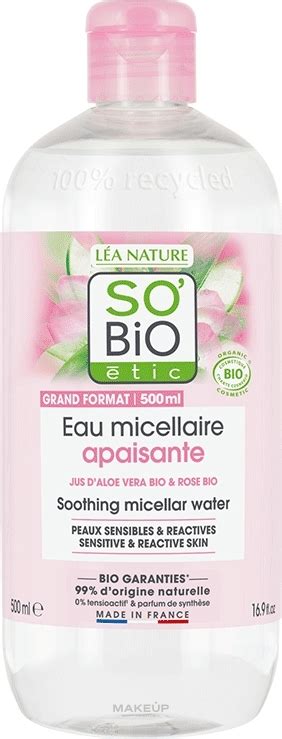 Micellar Face Water So Bio Etic Hydra Aloe Vera Soothing Micellar