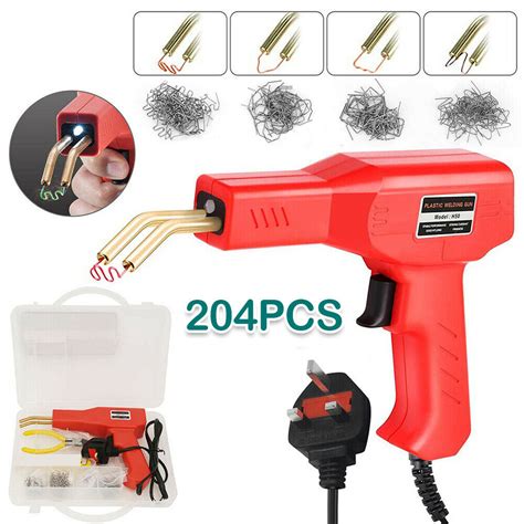 W Hot Stapler Gun Plastic Repair Car Bumper Crack Welding Welder