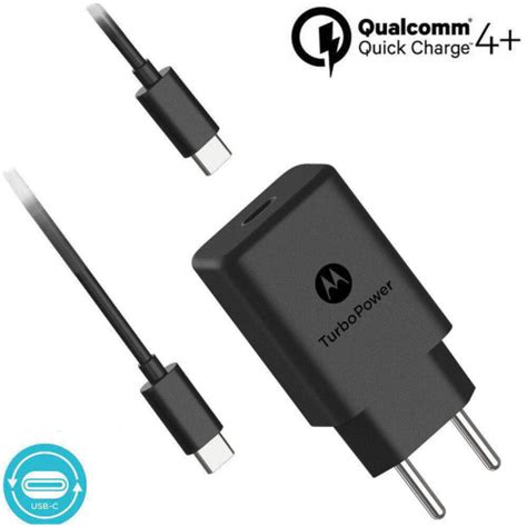 Carregador De Parede Motorola Turbo Power 30w Cabo Usb C Em Promoção Na Americanas