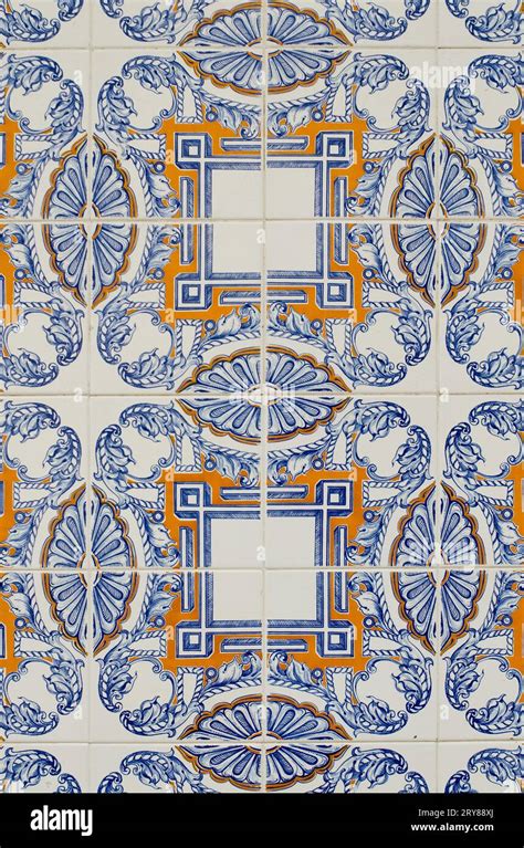 Old Tiles Detail Stock Photo Alamy