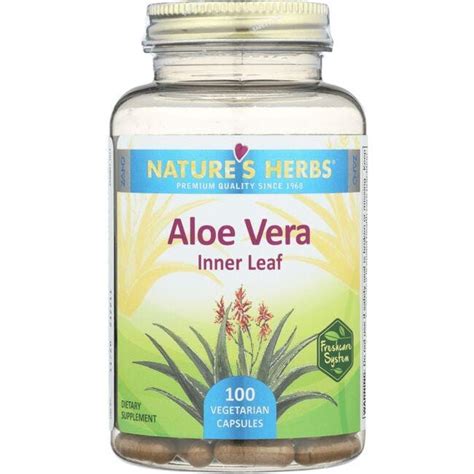 Natures Herbs Aloe Vera 100 Veg Caps Swanson Health Products