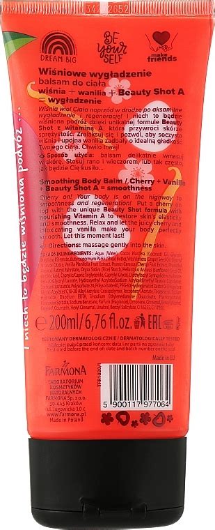 Farmona Tutti Frutti Cherry Vanilla Smoothing Body Balm Balsam Do