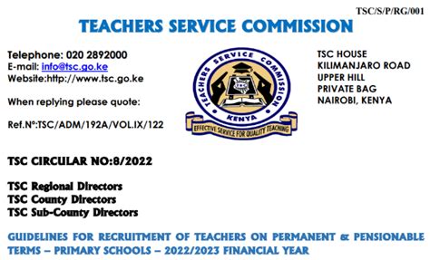 Tsc Issues Guidelines For Recruitment Of P Teachers In Teacher