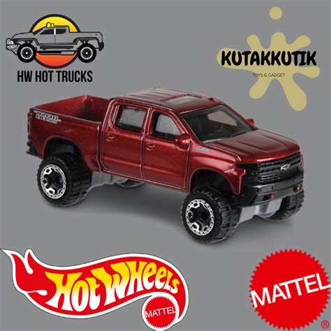 Hot Wheels 19 Chevy Silverado Trail Boss LT Merah Pickup HW Hot Trucks Lazada Indonesia
