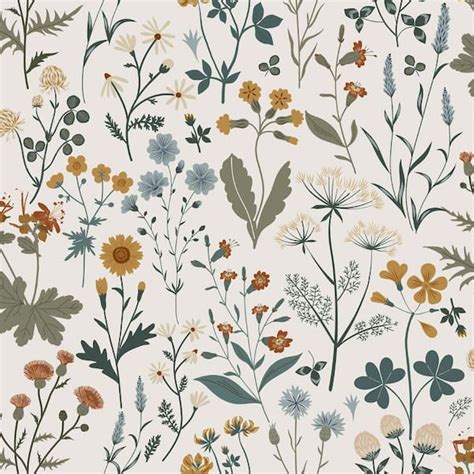 ESTA Home Fiore Blue Wildflowers Non-Pasted Matte Wallpaper Sample ...