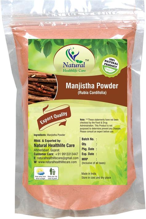 100 Pure Natural Manjistha Root Powder Rubia Cordifolia 100 Gm 0 22